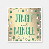 Serviette En Papier Jingle & Mingle Modern Holiday Party (Devant)