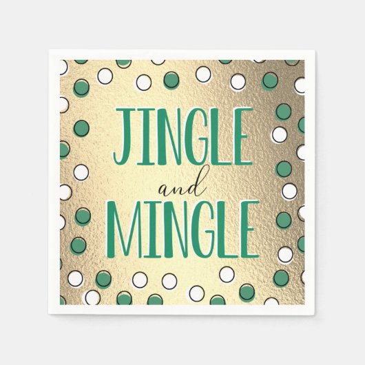 Serviette En Papier Jingle & Mingle Modern Holiday Party (Devant)