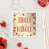 Serviette En Papier Jingle & Mingle Modern Holiday Party (En situation)