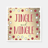 Serviette En Papier Jingle & Mingle Modern Holiday Party (Devant)
