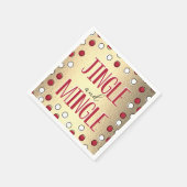 Serviette En Papier Jingle & Mingle Modern Holiday Party (Coin)