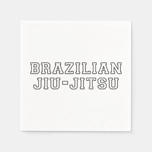 Serviette En Papier Jiu Jitsu (Devant)