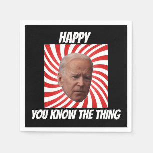 SERVIETTE EN PAPIER JOE BIDEN ANNIVERSAIRE TOUTE OCCASION PARTI NAPKIN