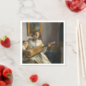 Serviette En Papier Johannes Vermeer - Guitare (En situation)