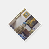 Serviette En Papier Johannes Vermeer - Lady debout dans une virginale (Coin)