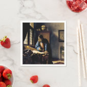 Serviette En Papier Johannes Vermeer - Le géographe (En situation)