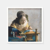 Serviette En Papier Johannes Vermeer - Le Lacemaker (Devant)