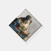 Serviette En Papier Johannes Vermeer - Le Lacemaker (Coin)