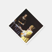 Serviette En Papier Johannes Vermeer - Maîtresse et domestique (Coin)