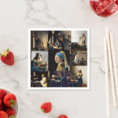 Serviette En Papier Johannes Vermeer - Patchwork de chefs-d'oeuvre (En situation)