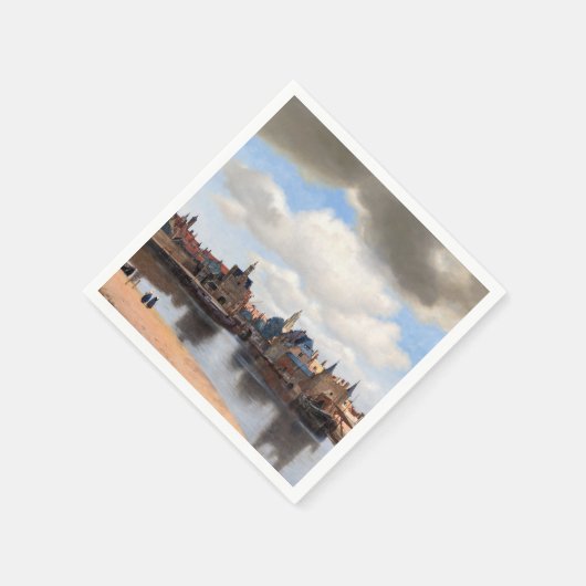 Serviette En Papier Johannes Vermeer - Vue de Delft (Coin)