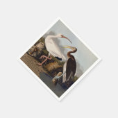 Serviette En Papier John James Audubon White Ibis Bird Print Classic (Coin)