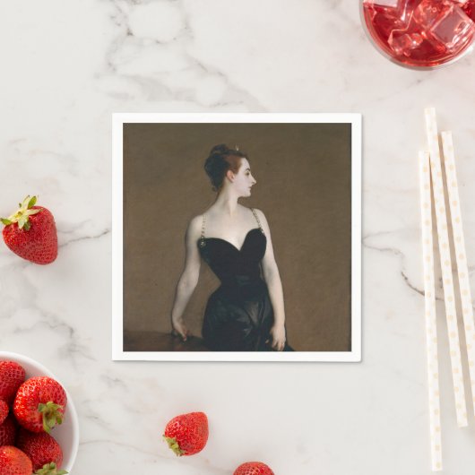 Serviette En Papier John Singer Sargent Madame X Classic Portrait (En situation)