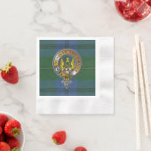 Serviette En Papier Johnstone Tartan & Badge (En situation)