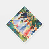 Serviette En Papier Joie de mi-été (Coin)