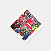 Serviette En Papier Joie de neige (Coin)