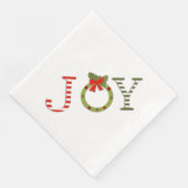 Serviette En Papier Joie de Noël (Coin)