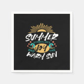 Serviette En Papier Joie d'été - Chaleureux soleil et bonheur (Devant)