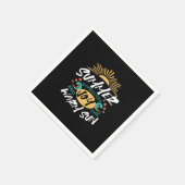 Serviette En Papier Joie d'été - Chaleureux soleil et bonheur (Coin)