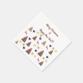 Serviette En Papier Joie hivernale (Coin)