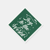Serviette En Papier joie pour le monde Noël (Coin)