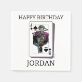 Serviette En Papier Joker and Batman Spade Playing Card Illustration (Devant)
