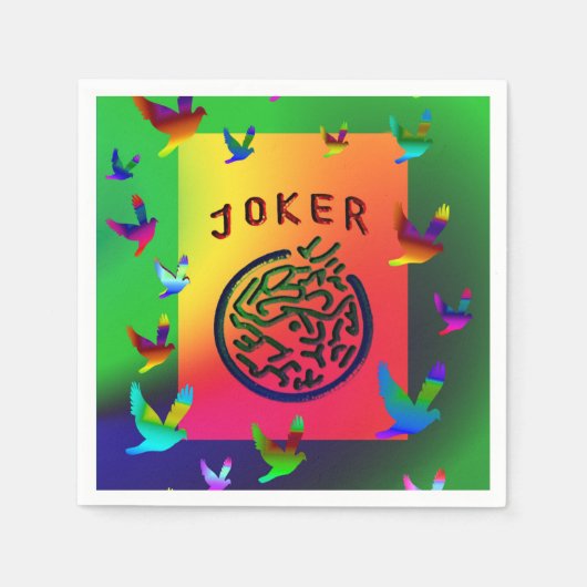 Serviette En Papier Joker Dreams Napkins (Devant)