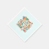 SERVIETTE EN PAPIER JOLI ANNIVERSAIRE (Coin)