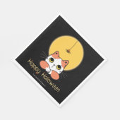 Serviette En Papier Joli Araignée de chat ID865 Halloween (Coin)