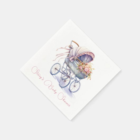 Serviette En Papier Joli Baby Pram (Coin)