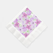 Serviette En Papier Joli Baby shower d'aquarelle violet (Coin)