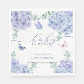 Serviette En Papier Joli Baby shower de jardin fleuri Hydrangea (Devant)
