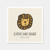 Joli Baby shower de lions de jungle