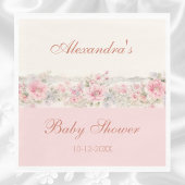 Serviette En Papier Joli Baby shower Floral rose Shabby Chic