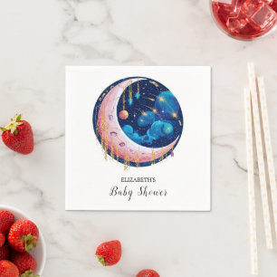 Serviette En Papier Joli Baby shower Little Stars