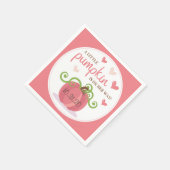Serviette En Papier Joli Baby shower Petites Filles Citrouilles (Coin)