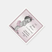 Serviette En Papier Joli Baby shower Princesse Vintage (Coin)