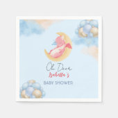 Serviette En Papier Joli bébé dragon dinosaure Balloon baby shower (Devant)