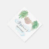 Serviette En Papier Joli bébé garçon Baby shower de fentes (Coin)