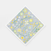 Serviette En Papier Joli bleu Fleur sauvage botanique Floral (Coin)