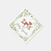 Serviette En Papier Joli Bois Animaux Bébé Sprinkle Douche (Coin)