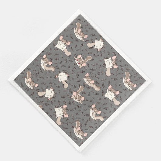 Serviette En Papier Joli Cartoon Glider à sucre (Coin)