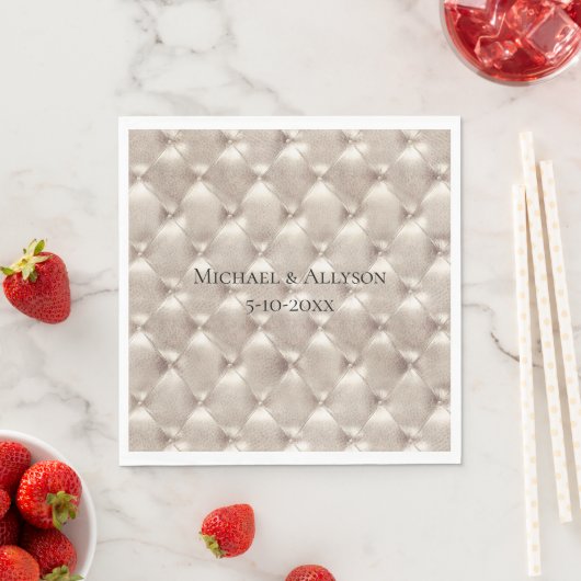 Serviette En Papier Joli Champagne Glam Fête des mariées Mariage (En situation)