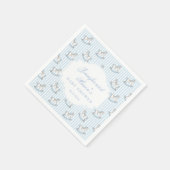 Serviette En Papier Joli cheval bleu en bois jouet boho bébé garçon do (Coin)