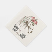 Serviette En Papier Joli Cheval Boho Western Country Fête Équestre (Coin)