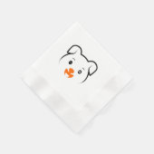 Serviette En Papier Joli chiot (Coin)