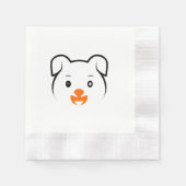 Serviette En Papier Joli chiot (Devant)