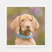 Serviette En Papier Joli chiot hongrois Vizsla Chien Chien Photo / (Devant)