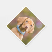 Serviette En Papier Joli chiot hongrois Vizsla Chien Chien Photo / (Coin)