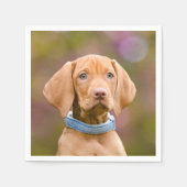 Serviette En Papier Joli chiot hongrois Vizsla Chien Chien Photo /. (Devant)